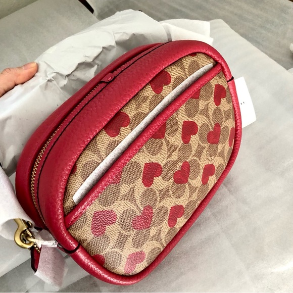 Coach Bags Coach Camera Bag Heart Shape Coin Case In Signature